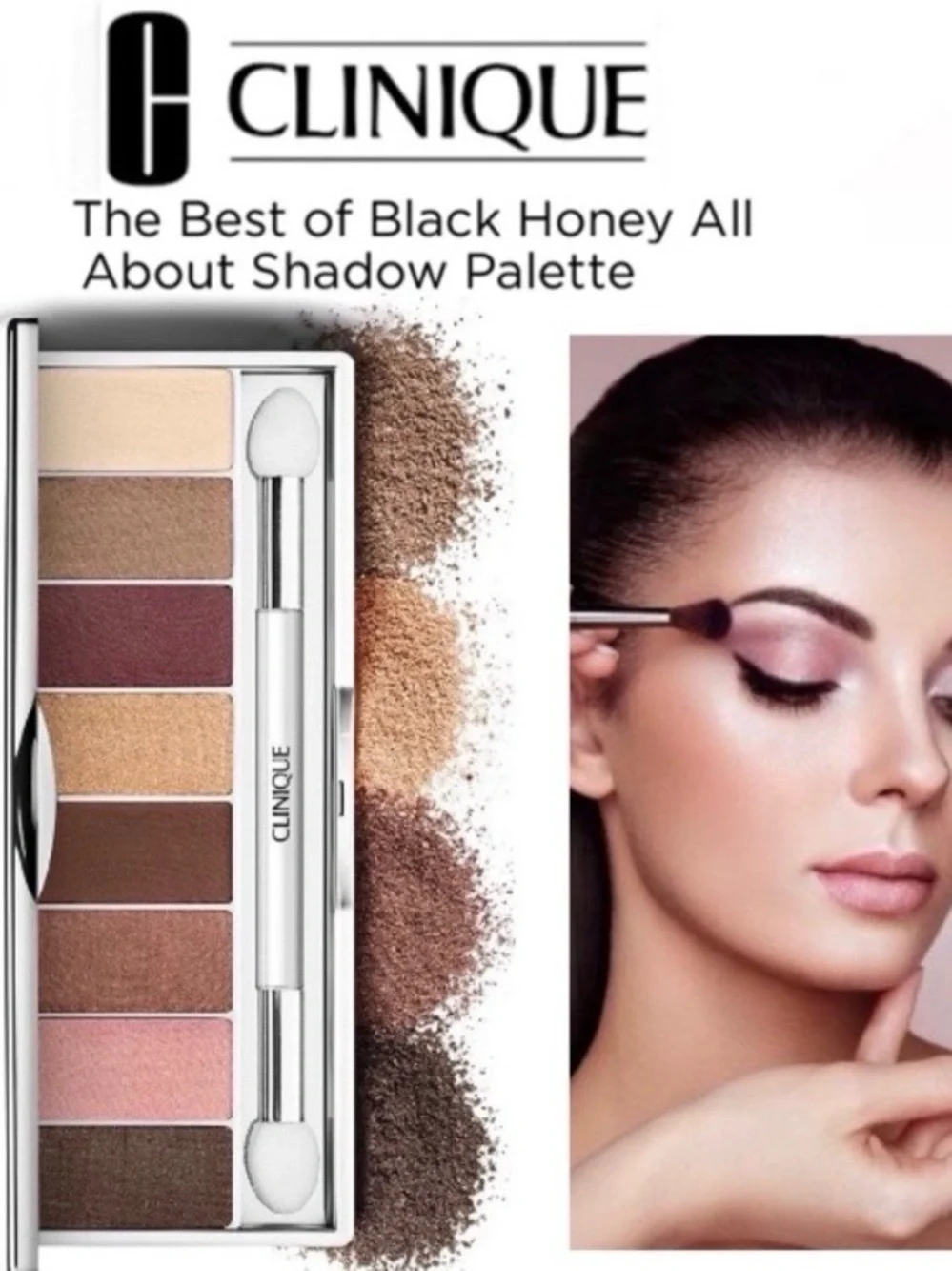 CLINIQUE The Best of BLACK HONEY All About Shadow Palette NIB✅